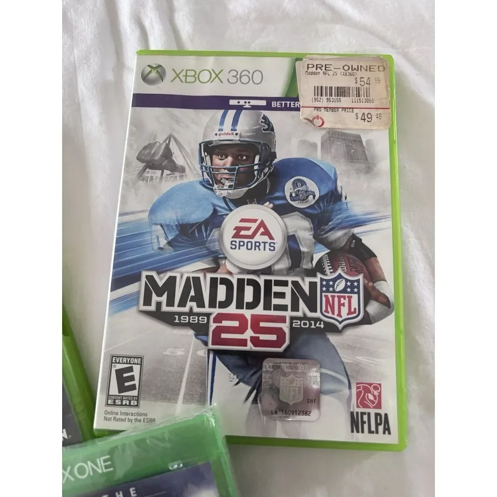 Microsoft Xbox 360 Madden 25 And Call Of Duty Ghost  Xbox One Nba Live 18 (2796)